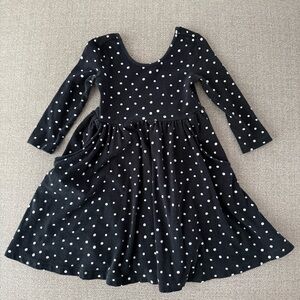Super Twirl Dress Polka Dot Long Sleeve